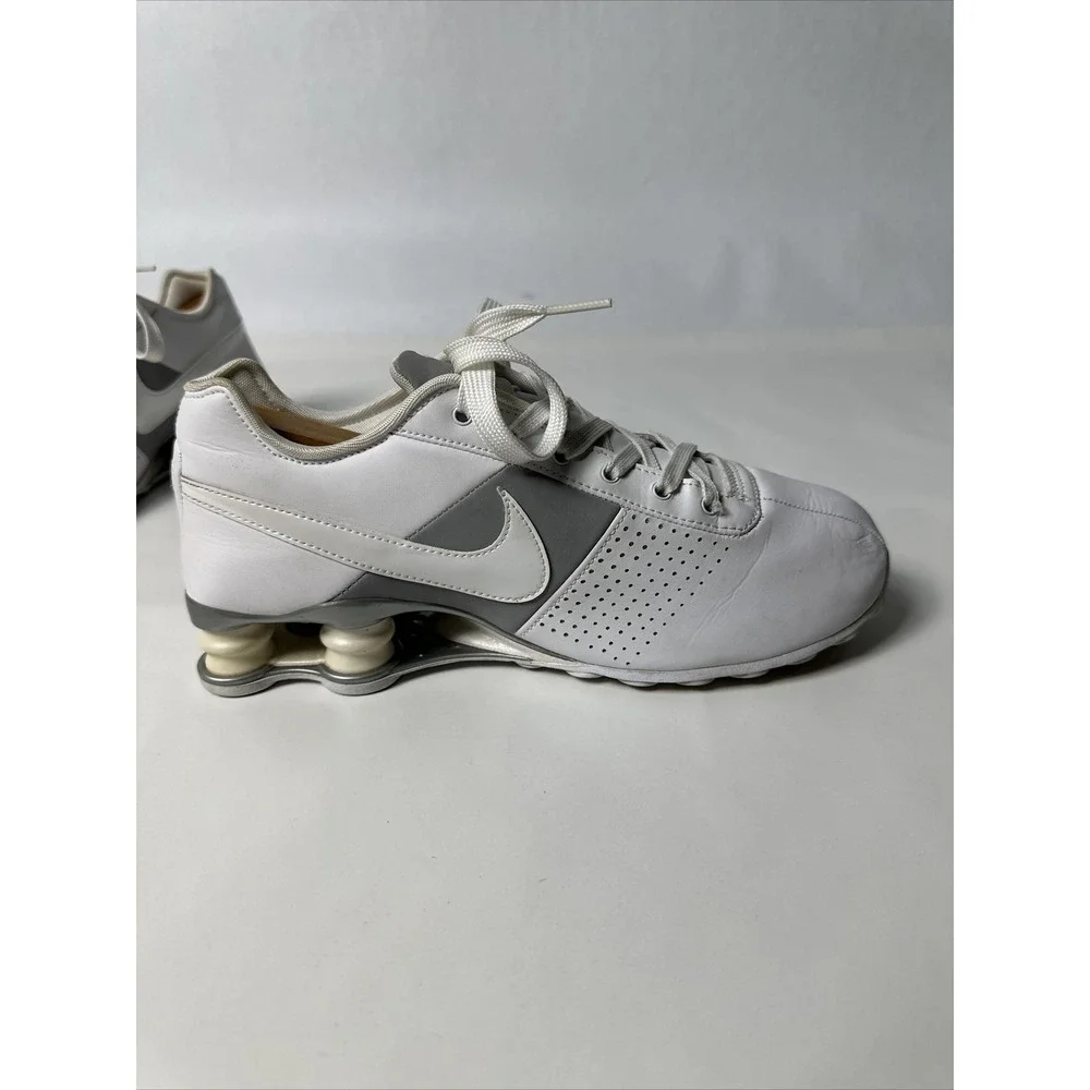 Nike Shox Deliver 317549-112 Women's White/Grey Leather Sneakers Shoes Size 8.5 - Picture 9 of 11